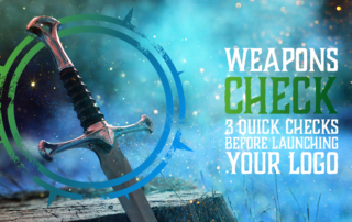 A sword in a mystical forest - Weapons Check - 3 logo checks before you go live