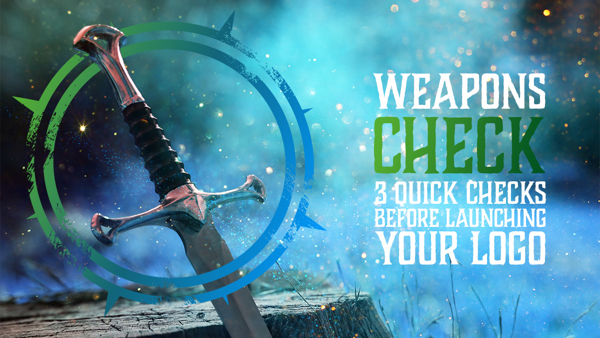 A sword in a mystical forest - Weapons Check - 3 logo checks before you go live